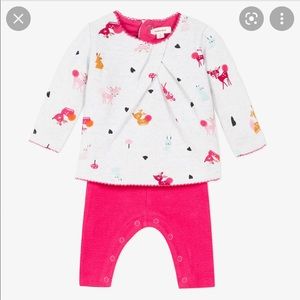 New Catamini deee holiday Christmas print one piece combination outfit 9m